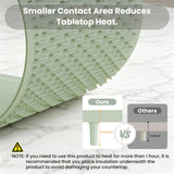 Warming Mat for Food, 24"x15" Food Warming Mat 6 Temperature & Timer Settings Upgrade Graphene Fast Full Surface Heating-Versatile Food Warmer for Gatherings, Parties, Everyday Use-Slate Gray Green