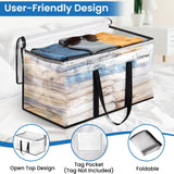 RoomHacks Moving Bags, Heavy Duty Large Storage Bags, 88L, 6 Pack, Clear