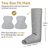 FIT KING Air Compression Leg Massager for Circulation to Relieve Pain, Swelling, Edema, RLS, Ideal Gift for Mom Wife (Extensions Included) - FSA HSA Eligible