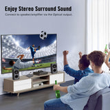 ByDiffer 4K Ultra HD Digital Media Player, TV MP4 Video Player for USB Drive/Micro SD Card, H.265/HEVC, Digital Signage, Auto Playback, HDMI/AV/Optical Output (Grey)