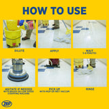 Zep Heavy-Duty Floor Stripper Ammonia Free Concentrate - 1 Gallon (Case of 4) ZULFFS128 - Dissolves and Removes Polish from Hard Floors, Use on Vinyl (VCT), Concrete, Rubber