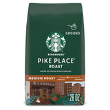 Starbucks Ground Coffee, Medium Roast Hot or Iced Coffee, Pike Place Roast, 28 oz