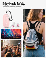 Hearprotek Concert Ear Plugs, 2Pairs Reusable high Fidelity Musician Ear Plugs for Concerts Loud Music-Noise Reduction Ear Protection earplugs for Rave,Festival,Music,Tinnitus Relief