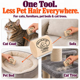 SleekEZ Cat Brush for Shedding - Deshedding Brush for Cats - Patented Grooming Tool for Removing Loose Fur, Undercoat & Hair - Made in USA - Works on Short, Medium & Long Coats