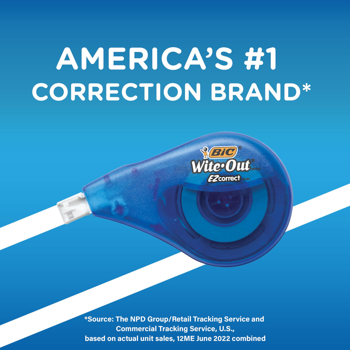 BIC Wite-Out EZ Correct Correction Tape, 10-Count