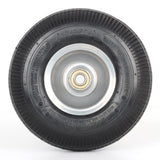 GICOOL 10" Tire and Wheel, 2 Pack, 4.10/3.50-4 Pneumatic Tire, with 2.25" Offset Hub, 5/8" Axle Bore Hole, Sealed Bearings for Hand Truck Trolley Dolly Garden Wagon Wheel Replacement