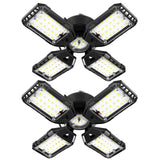 Aoretic LED Garage Lights Bulb 2 Pack -120W, 12000LM 6500K Led Shop Light with 4+1 Deformable Panels, Basement Barn Light Garages Ceiling Lights, E26/E27 for Garage, Warehouse, Shop