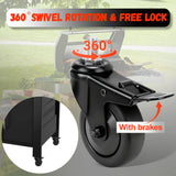 goduog 2-Pack 74064 Grill Locking Caster Wheel for Pit Boss - 3" 74064 Grill Stem Caster Replacement for Pit Boss Pro Series 1100, Austin XL Parts, Pit Boss 820, Navigator 850, Louisiana Grill