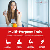 NutraChamps Tart Cherry Gummies - 3000mg Tart Cherry Extract with Celery Seed - Uric Acid Cleanse Supplement - Antioxidant, Joint Comfort, Flexibility, Immune Health, Sleep - 60 Vegan Gummies