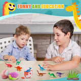 Qivatex Bath Bombs for Kids with Dinosaur Toys Inside, Natural Organic