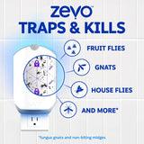 Zevo Flying Insect Trap Refill Cartridges for Fruit Flies & Gnats, 6 Count