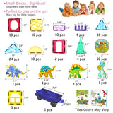 Jasonwell 110PCS Magnetic Tiles Building Blocks Set for Boys Girls Preschool Educational Magnet Construction Kit Stacking STEM Toys Christmas Birthday Gifts for Kids Toddlers 3 4 5 6 7 8 9 + Year Old