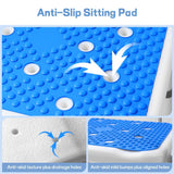 TABEKE Shower Chair for Inside Shower, FSA/HSA Eligible 500lb Compact Shower Chair with Backrest & Padded Armrest, Height Adjustable Shower Bench W.Suction Cups, Shower Seat for Elderly and Disabled