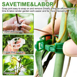 100 Plant Support Clips Reusable Garden Clips, Secured Plastic Plant Clips, Tomato Support Clips for Climbing Plants,Grape and Vine Vegetables Outdoor Indoor Plant Fixing Clips