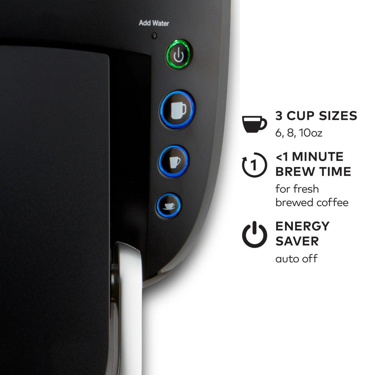 Keurig K-Compact Single-Serve K-Cup Pod Coffee Maker, Black