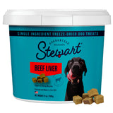 Stewart Freeze Dried Dog Treats, 100% Beef Liver, 21 oz Tub