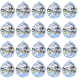 Crystal Prism Ball Sun Catcher - 20 Pack 30mm Hanging Decor for Windows, Wedding, Home, Feng Shui, Chandelier Pendant - Rainbow Maker, DIY Crafts, Gift Idea