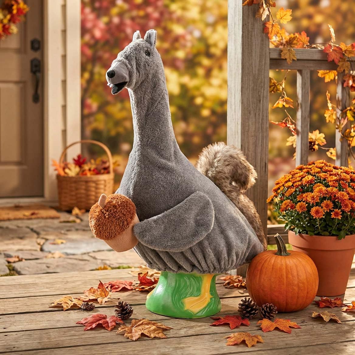 Gaggleville Squirrel Goose Outfit, Fits Large 23" H Statue, by Fox Valley Traders