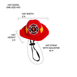 Pet Krewe Large Dog Firefighter Costume -Funny Halloween Pet Fireman Outfit Costumes for Fits Small, Medium, Large & Extra Large Pets - Perfect for Halloween, Christmas Holiday, Parties, Photoshoots