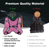ZUETK Weighted Vest, 6lb/8lb/12lb/16lb/20lb/25lb/30lb Weight Vest with Reflective Stripe, Weighted Vest for Men Women Workout Equipment for Strength Training, Running, Jogging, Fitness, Weight Loss