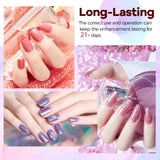 JODSONE 100 PCS Gel Nail Polish Starter Kit with U V Light 95 Colors Macarons Combined with Dark Colors Nail Gel No Wipe Base Coat Top Matte Coat Long Lasting Shine