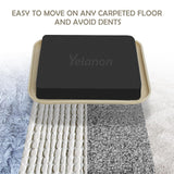 Yelanon Furniture Sliders, 20 pcs-3 1/2” Square Beige Furniture Sliders for Carpet, Furniture Pads for Hardwoods Floors，Furniture Movers Sliders, Reusable Moving Pads, Floor Protectors for Carpet