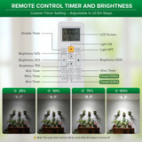 SANSI 30W Wall Mounted Grow Light – Dual Head Full Spectrum Plant Light with Remote, Programmable Timer, Dimmable 4-Level Brightness, 320° Wide Coverage, 4000K Natural Light for Indoor Plants