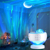 LED Aurora Galaxy Projector Sensory Light Sound Machine Bluetooth Speaker