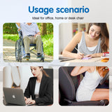 Handbanary Gel Seat Cushion (16.5" x 12") – Portable & Foldable Travel Cushion for Airplane, Stadium, Camping, Movies, & Garden – Relieves Sedentary Pain, Supports Long Sitting Periods