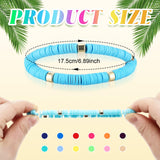 Ecation 96 Pcs Beaded Friendship Bracelets Bulk Inspirational Stretch Bracelets Y2k Colorful Cute Adjustable Jewelry for Women Summer Beach Graduation Party Favors Friend Gifts