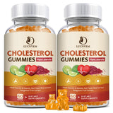 (2 Pack) Cholesterol Supplements Gummies for Cholesterol Healthy, Plant Sterols & Stanols, Red Yeast Rice, Citrus Bergamot Complex for Cholesterol, Maintain Healthy Cholesterol Levels - 60 Day Supply