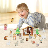 Nativity Advent Calendar 2026 for Kids - 24 Days of little people Christmas Nativity Scene Set for Toddlers, Christmas Countdown Calendar Gifts for Kids Boys Girls Children Toddler Teens Indoor Toy