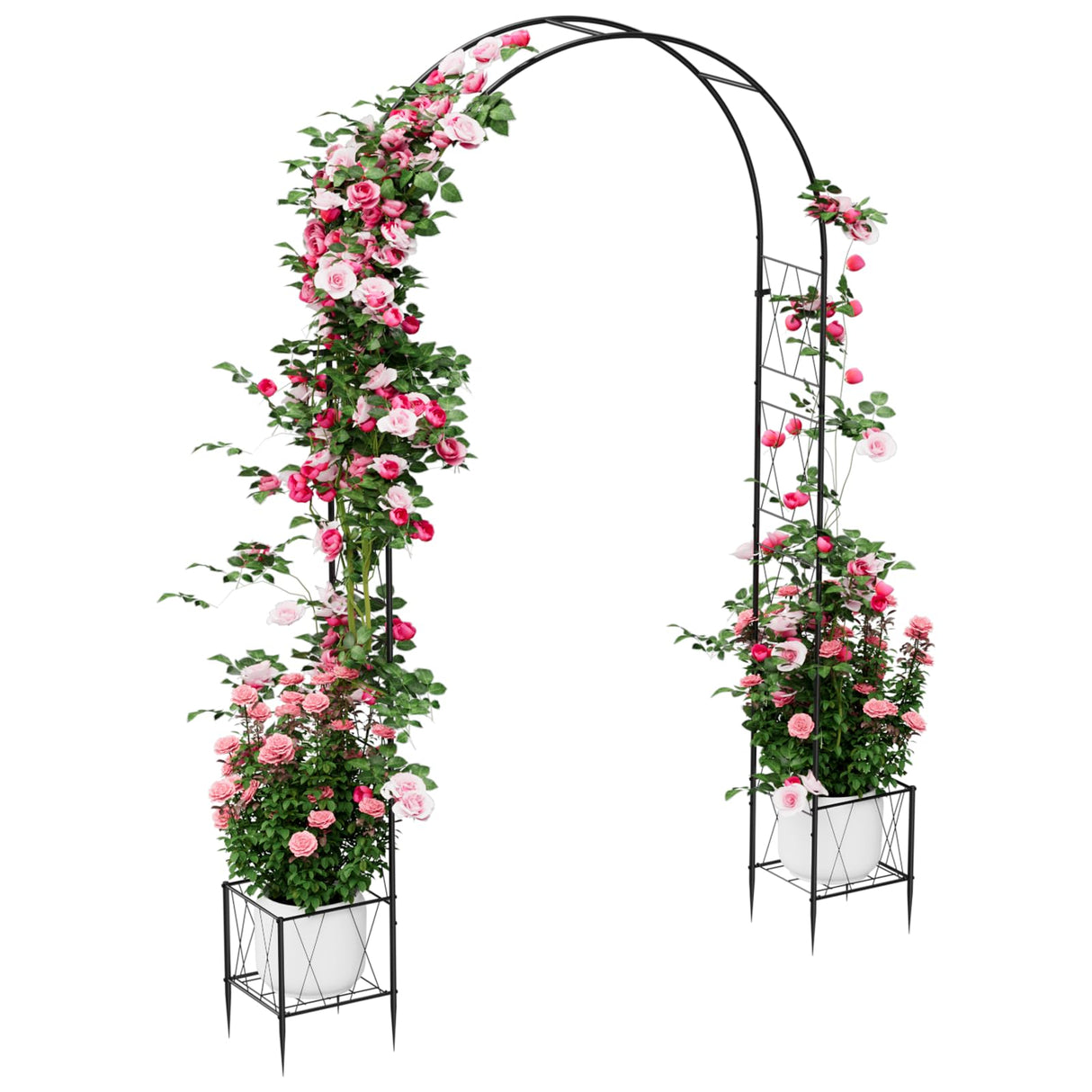 Heavy Duty Garden Arch Trellis for Climbing Plants Metal Garden Arbors