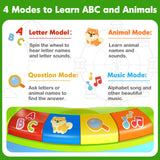 Toys for 1 2 3 Years Old Boys Girls, Musical Spin & Sing Alphabet Zoo with Lights & Sounds, Learning Educational Toys for Toddler 1-3, Christmas Birthday Gifts for Baby Kids Age 6-9-12-18 Months