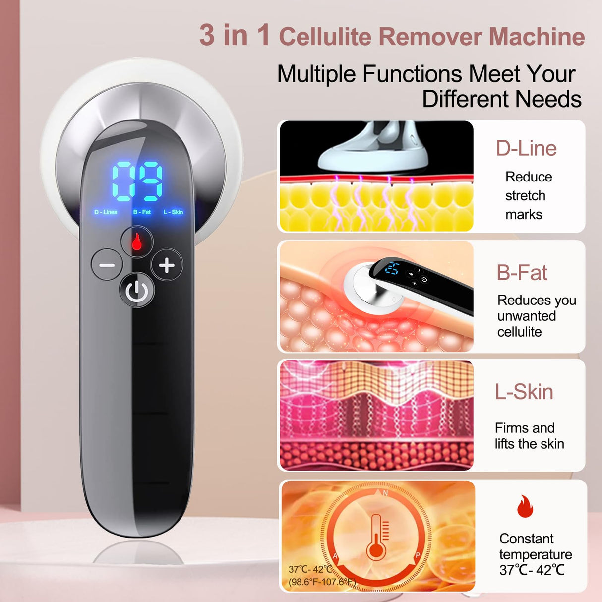 CXGRISE Body Shaping Machine, Cordless Handheld Massager Portable Multifunctional Machine – for Belly, Waist, Arms, Leg, Butt, Home Tool for Women