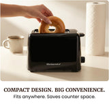 Elite Gourmet 2-Slice Cool-Touch Toaster, 1.25" Extra-Wide Slots, 6 Shades