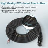 XMSJSIY XLR Microphone Cable Pigtail Bare Wire 3Pin XLR Speaker Audio Mic Cable Open End Connector Replacement Extension Cable for DJ/PA Subwoofer Mixer Amplifier - 4M/13.1FT (XLR Female)