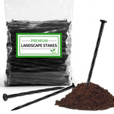 220-Pack 8-Inch Heavy Duty Plastic Landscape Edging Spikes – Spiral Anchoring Nails for Paver Edging, Weed Barrier Fabric, Artificial Turf & Garden Borders – Rust-Free Nylon Stakes