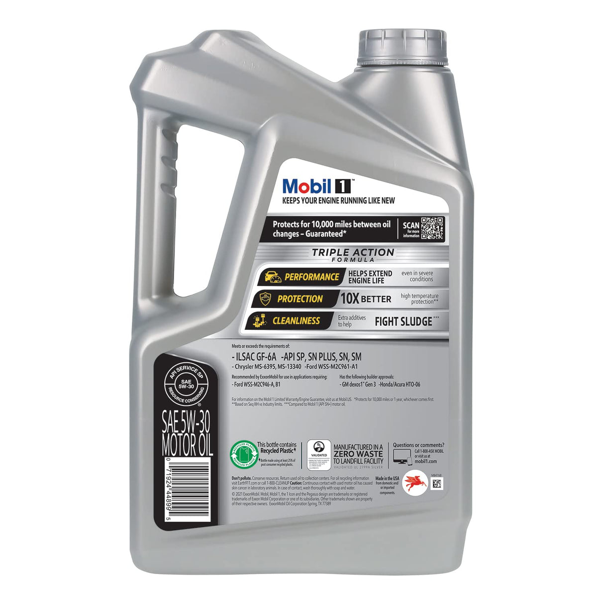 Mobil 1 Full Synthetic Motor Oil 5W-30 | Advanced Formula | 5 Quart | Pack of 2