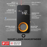 HOTO Laser Measuring Tool, Fathers Day Dad Gifts, Pocket-Size 98Ft Laser Tape Measure ±2mm Accuracy, USB-C Rechargeable, OLED Display, Ft/M/in Unit, Real-Time Data Sync, Cool Gadgets Gifts for Men