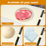 31.8 inches Silicone Warming Mat for Food,248℉ Fast Full Surface Heating Electric Warming Tray, 9 Level Temperature Adjustable Warming Kitchen Mat, Roll Up Food Warmer Mat for Countertop