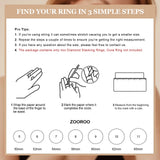 ZOOROO 2-Pack Stackable Bands for Oura Ring 5/Oura Ring 4/Oura Ring 3 Stack