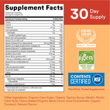 SmartyPants Kids Multivitamin Gummies: Omega 3 Fish Oil (EPA/DHA), Vitamin D3, C, Vitamin B12, B6, A, K & Zinc for Immune Support, Biotin, Gluten Free, Three Fruit Flavors, 120 Count (30 Day Supply)