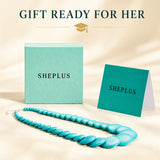 Sheplus Chunky Turquoise Statement Choker Necklace for Women