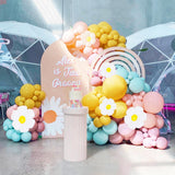 Balloon Arch Kit, Bendable 8FT and 6FT Balloon Arch Stand with Base and Manual Pump, Ballon Arch Stand Kit for Birthday Wedding Baby Shower Holiday Graduation Party Decoration(GOLDEN)