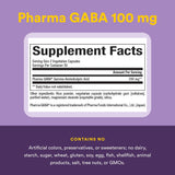 Stress-Relax Pharma GABA 100 mg by Natural Factors, Non-Drowsy Stress Support for Relaxation and Mental Focus, 60 vegetarian capsules (30 servings)