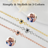 Easycosy Personalized Bracelets with Picture Inside Custom Photo Projection Bracelets Customized Gifts for Women Memorial Gifts for Girlfriend Wife