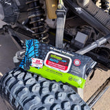 Crocodile Cloth AutoSCRUB Cleaning Wipes – 60-Count (15” x 10”) Cleaning Cloths Remove Oil, Grease, Paint, Tar, Brake Dust, Hydraulic Fluid, Silicone, Sealants & Road Grime from Tools & Hands