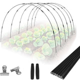 36 Rods Garden Hoops Kit for Raised Beds, 6 Sets 8FT Fiberglass Grow Tunnel