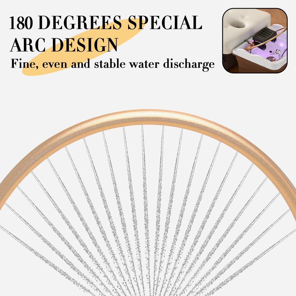 YTQHERQR Water Circulation Hair Head Spa Equipment with Pillow, Water Circulation Frame Rack with 39.37" 304 Stainless Steel Water Hose, Shampoo Bed Accessories, for Hair Salon Massage Shower